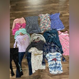 Size 7/8 8 medium girls clothing lot 16 pieces in all